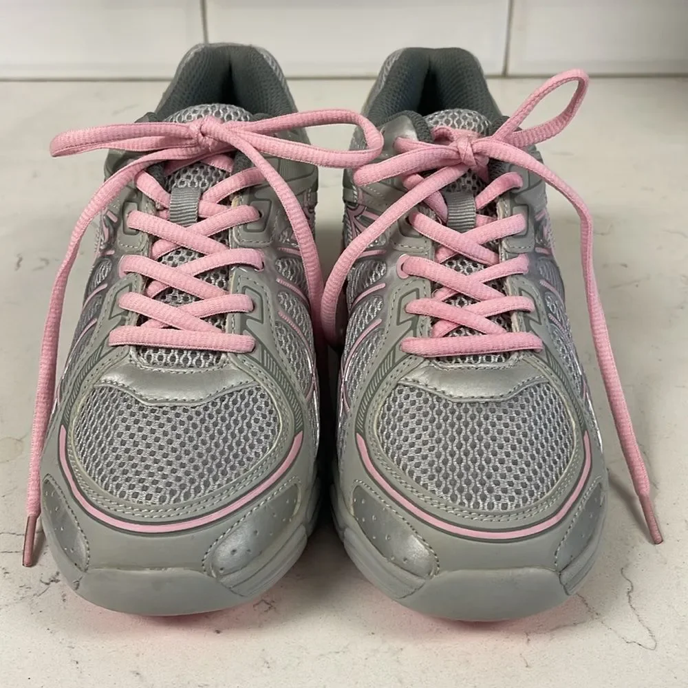 Gravity Defyer Women's G-Defy Super Walk Gray Pink Athletic Shoes 8 US